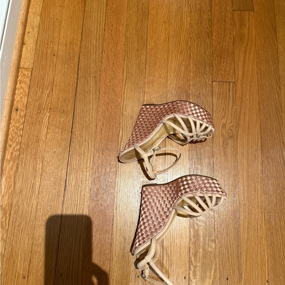 SCHUTZ Nude Strappy Platform Sandals - Picture 5 of 6